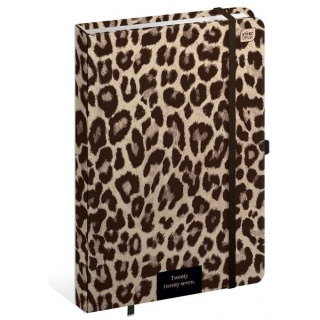 KALENDARZ KSIĄŻKOWY 2027 B5 192k.Mat+UV LEOPARD, Dzienne, Kalendarze