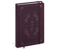 KALENDARZ KSIĄŻKOWY 2027 B6 192k.METALLIC SATIN, Dzienne, Kalendarze