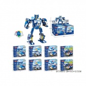 KLOCKI POLICJA ROBOT, Klocki, Zabawki