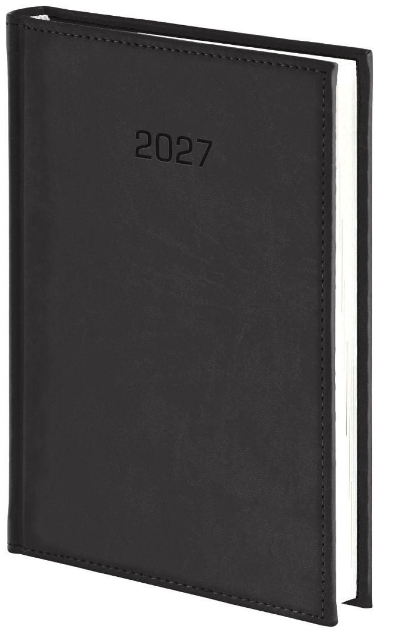 KALENDARZ VIVELLA B5 TYGOD.Z NOTESEM CZARNY 2027, Tygodniowe, Kalendarze
