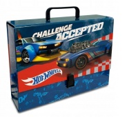 TECZKA Z RĄCZKĄ A4 XL HOT WHEELS, Teczki przestrzenne, Organizacja dokument&oacute;w