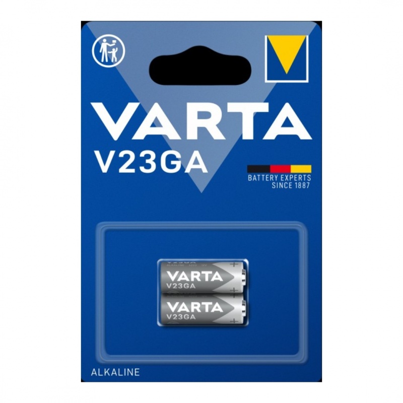 Bateria V 23GA VARTA bl.2, Baterie, akumulatory i ładowarki, Urządzenia biurowe