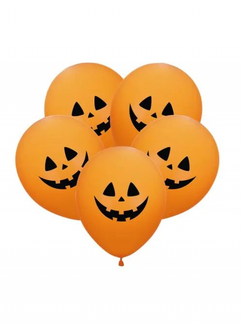 Balony z nadrukiem - dynie (5 szt.), Balony, Art. na okazje i przyjęcia