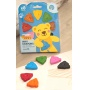 Crayons for toddlers JOVI My First, wax, triangular, Teddy Bears, 8 pcs, assorted colors