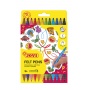 Markers JOVI, double-sided, 12 pcs, assorted colors