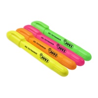 Gel highlighters JOVI, neon, 4 pcs, assorted colors