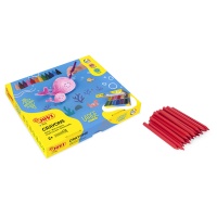 Plastic crayons JOVI Large Easy Grip, hexagonal, 300 pcs, assorted colors