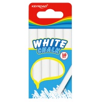 Chalk KEYROAD, 10 pcs., blister, white