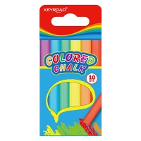 Chalk KEYROAD, 10 pcs., blister, assorted colors
