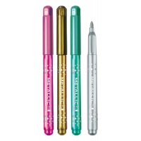 Felt-tip pens KEYROAD Metallic, washable, 8 pcs., assorted colors