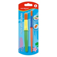 Children's brushes KEYROAD, 2 pcs., blister, assorted colors