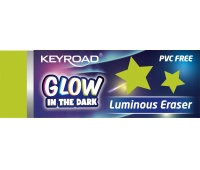 Gumka do ścierania KEYROAD Luminous, fluorescencyjna, pakowane na displayu, mix kolor&oacute;w, Gumki, Artykuły do pisania i korygowania