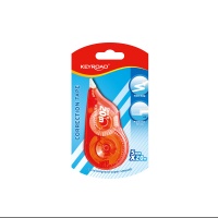 Correction tape KEYROAD, 5mmx20m, blister, assorted colors