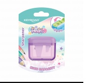 Temper&oacute;wka plastikowa KEYROAD Pastel, potr&oacute;jna, z pojemnikiem, blister, mix kolor&oacute;w, Temper&oacute;wki, Artykuły do pisania i korygowania