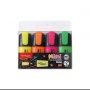 Zakreślacze KEYROAD Neon, 4 szt., blister, mix kolor&oacute;w