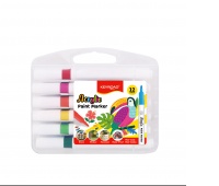 Acrylic markers KEYROAD, 12 pcs., plastic box, assorted colors
