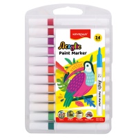 Acrylic markers KEYROAD, 24 pcs., plastic box, assorted colors