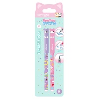 Erasable pen KEYROAD Bounce Buddies, 0.6mm, 2 pcs., blister, blue
