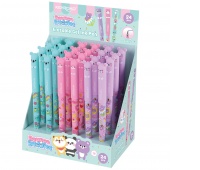 Erasable pen KEYROAD Bounce Buddies, 0.6mm, packaged on a display, assorted colors