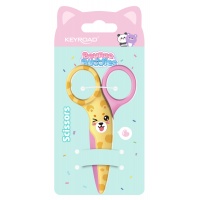School scissors KEYROAD Bounce Buddies, safe, blister, assorted colors