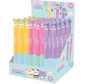 Two-color pen KEYROAD Bounce Buddies, packaged on a display, assorted colors