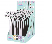 Gel pen KEYROAD Bounce Buddies, 0.5mm, black refill, packaged on a display, assorted colors