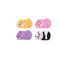 Eraser KEYROAD Bounce Buddies, 2 pcs., blister, assorted colors