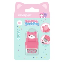 Eraser KEYROAD Bounce Buddies, roller, 2-in-1, blister, assorted colors