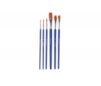 Brushes KEYROAD, nylon bristles, assorted tips, 4-4-6-6-8-8, 6 pcs., blister, assorted colors
