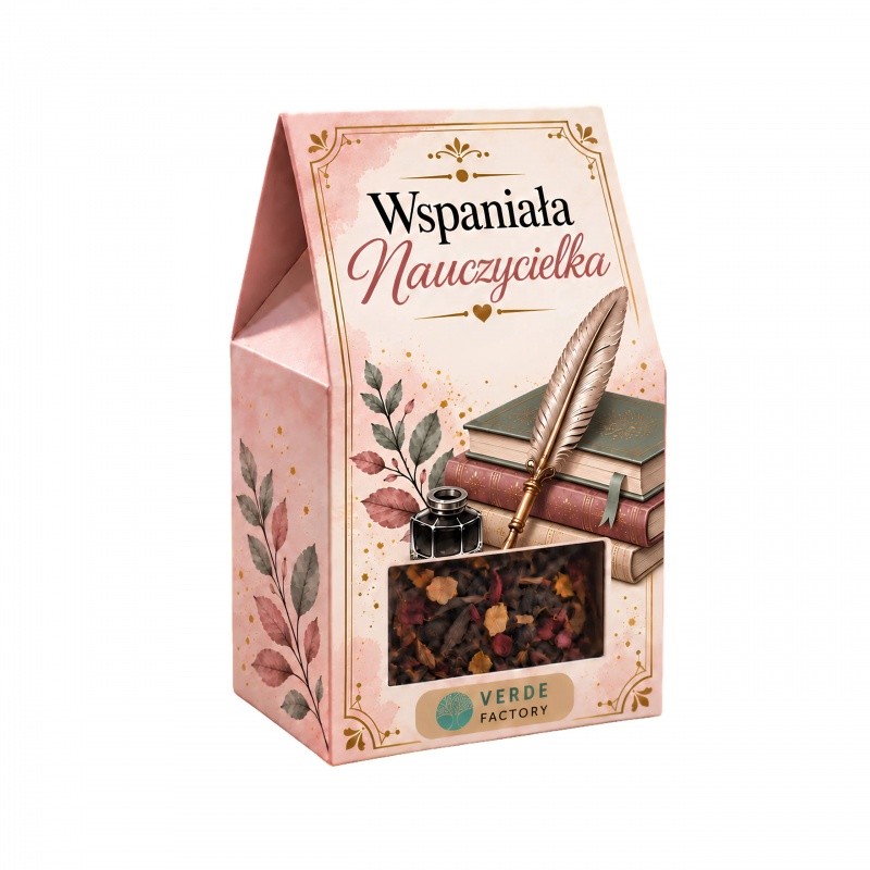 HERBATA Wspaniała Nauczycielka N9, Upominki, Art. dekoracyjne i prezentowe