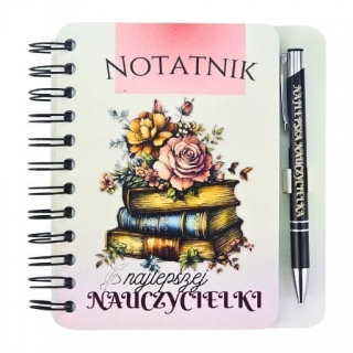 NOTES Z DŁUGOPISEM Wspaniała Nauczycielka N4A, Upominki, Art. dekoracyjne i prezentowe
