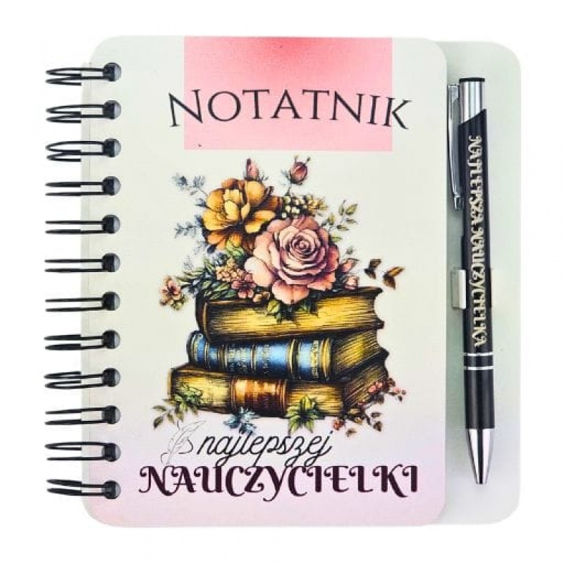 NOTES Z DŁUGOPISEM Wspaniała Nauczycielka N4A, Upominki, Art. dekoracyjne i prezentowe
