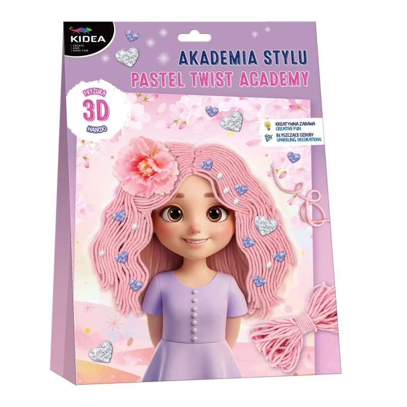 ZESTAW KREAT.AKADEMIA STYLU PASTELOWY TWIST KIDEA, Kreatywne, Zabawki