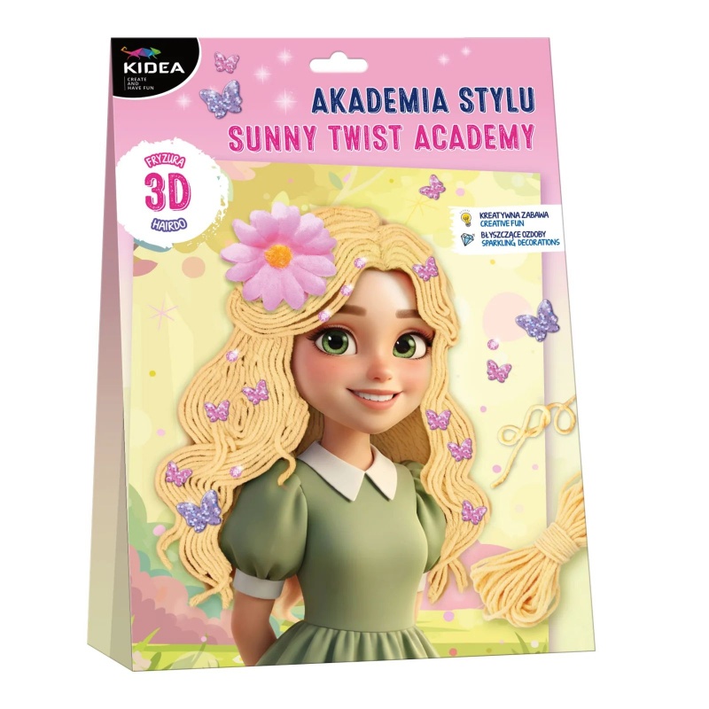 ZESTAW KREAT.AKADEMIA STYLU SŁONECZNY TWIST KIDEA, Kreatywne, Zabawki
