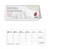 Kalendarz 2027 Biurkowy Notatnikowy tygodniowy, Biurkowe, Kalendarze