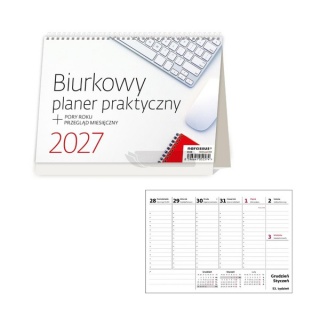 Kalendarz 2027 Biurkowy Planer Praktyczny tygod., Biurkowe, Kalendarze