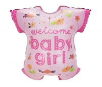 Balon foliowy Body dziewczęce "Baby Girl", 48x50cm, Balony, Art. na okazje i przyjęcia