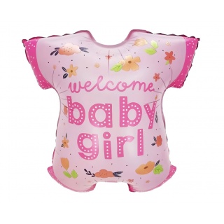 Balon foliowy Body dziewczęce "Baby Girl", 48x50cm, Balony, Art. na okazje i przyjęcia