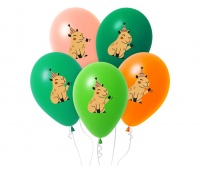 Balony Kapibara, 12", 5 szt.