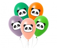 Balony Panda, 12" , 5 szt.