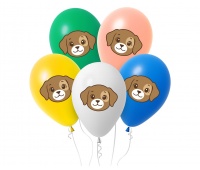 Balony Piesek, 12", 5 szt.