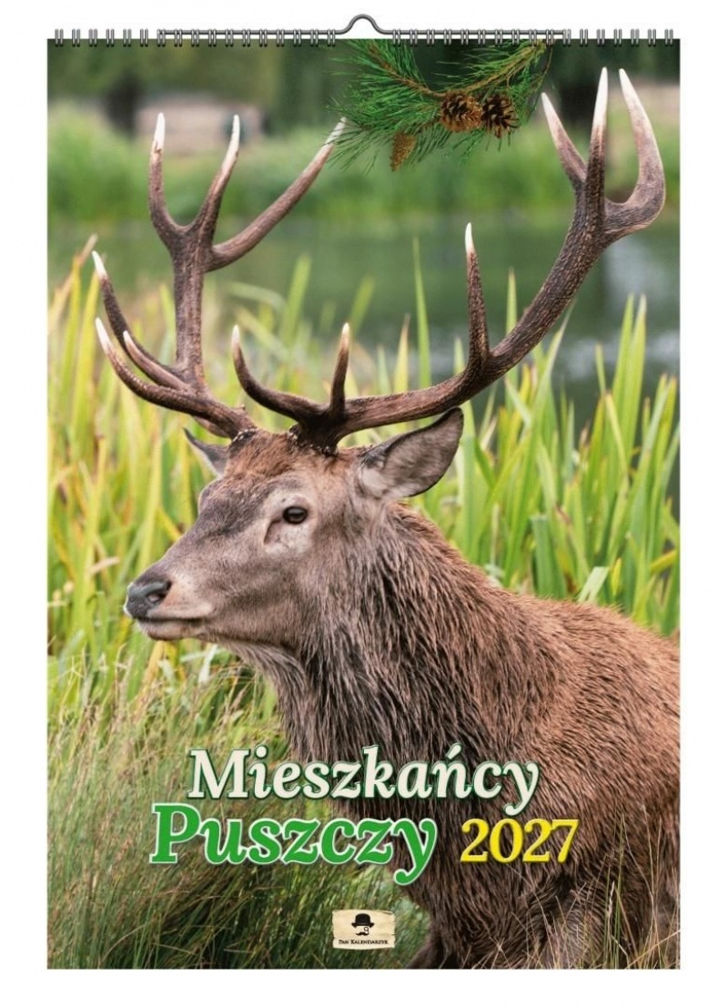 KALENDARZ ŚCIENNY A3 MIESZKAŃCY PUSZCZY 2027, Ścienne, Kalendarze