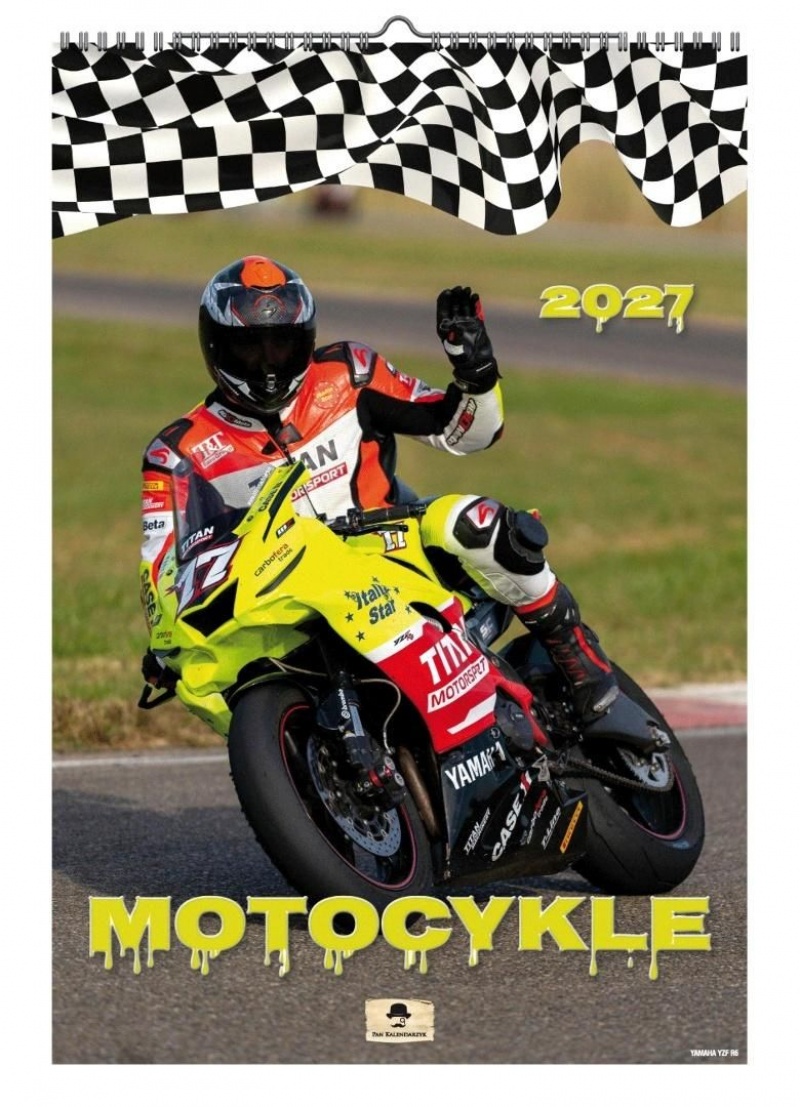 KALENDARZ ŚCIENNY A3 MOTOCYKLE 2027, Ścienne, Kalendarze