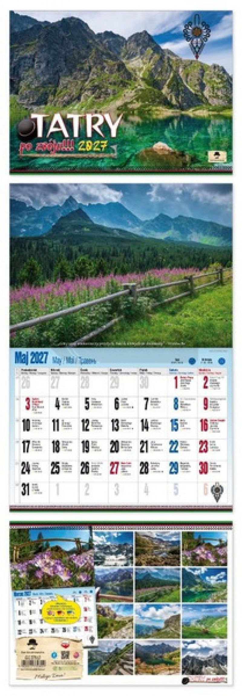 KALENDARZ ALBUMOWY TATRY PO ZB&Oacute;JU 2027, Ścienne, Kalendarze