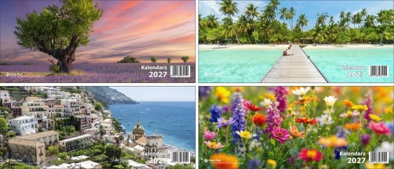 KALENDARZ BIURKOWY POZIOMY 2027, Biurkowe, Kalendarze