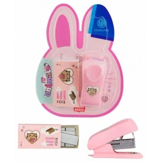 Mini zszywacz ASTRAPEN ANIMALS Kr&oacute;liczek + zszy..., Zszywacze, Galanteria biurowa
