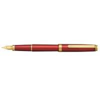 Pi&oacute;ro wieczne Platinum BISO Flame Red F, w pudełku, czerwone, Pi&oacute;ra, Artykuły do pisania i korygowania