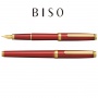 Pi&oacute;ro wieczne Platinum BISO Flame Red F, w pudełku, czerwone, Pi&oacute;ra, Artykuły do pisania i korygowania