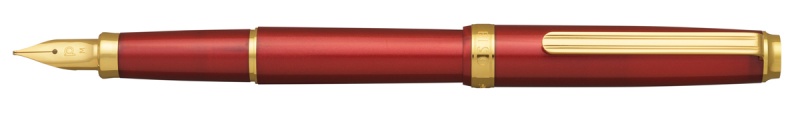 Pi&oacute;ro wieczne Platinum BISO Flame Red M, w pudełku, czerwone, Pi&oacute;ra, Artykuły do pisania i korygowania