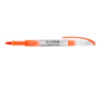 Zakreślacz Q-CONNECT, 1&ndash;4mm, pomarańczowy, Textmarkery, Artykuły do pisania i korygowania